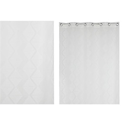 Curtain polyester 140x260 8 rings white