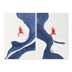 Picture canvas resin 80x3,50x120 man 3d 2 mod.