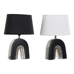 Table lamp ceramic polyester 23x16x32 bow 2 mod.