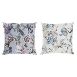 Cushion polyester 45x10x45 flowers 2 mod.