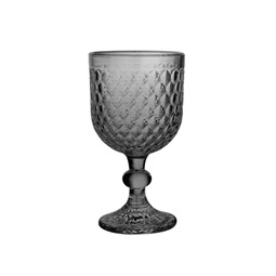 Cup set 6 glass 8,7x8,7x17 325ml, grey