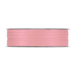 Panglica, satin dublu, mat, 10 mm x 35 m, roz   