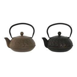 Teapot cast fém inox 16x14x11 900ml. 2 mod.